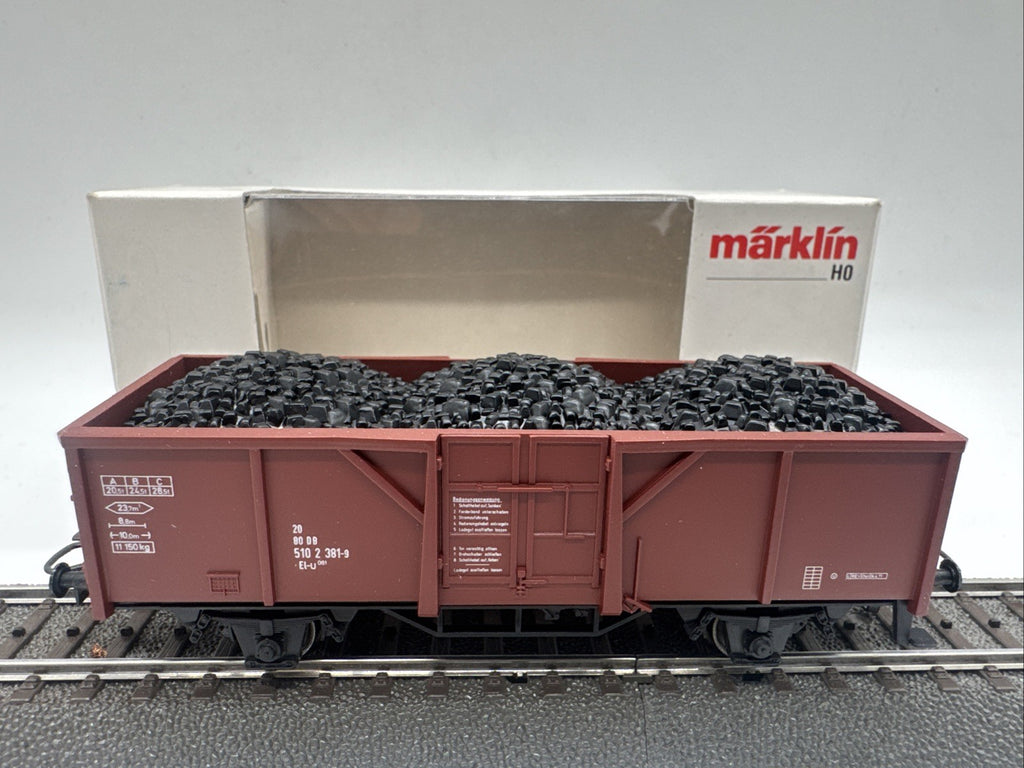 Märklin H0 4431 Hochbordwagen mit Ladung, DB, in OVP #2