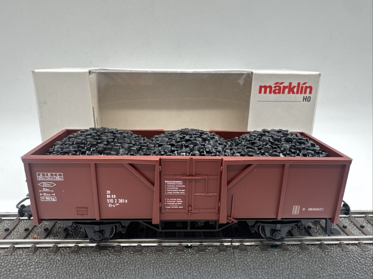 Märklin H0 4431 Hochbordwagen mit Ladung, DB, in OVP #2