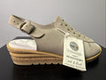 Reflex Punkte Damenschuh Gr. 37 Sandale Beige 