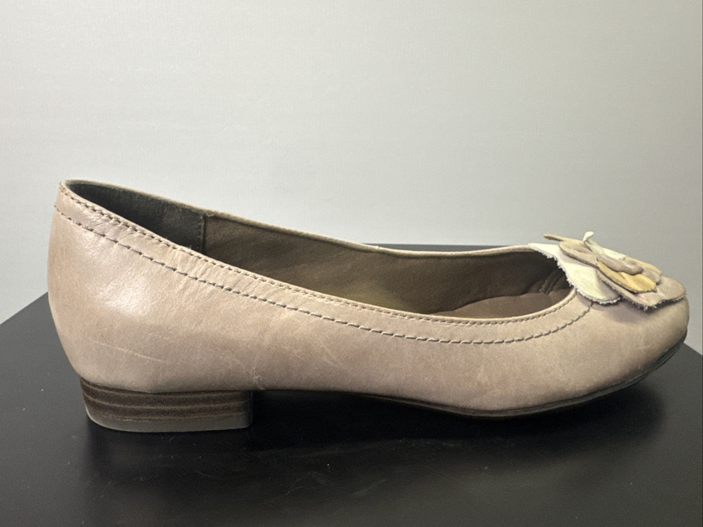 Jana Pumps  Gr. 6 Leder Grau Damen Absatzschuh