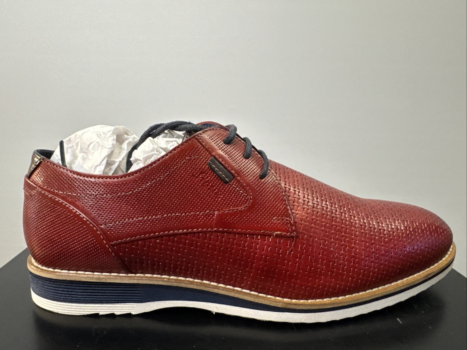 Quintero-701  by SIOUX  Herren Derbys Schnürschuh Rosso Rot  Gr. 50