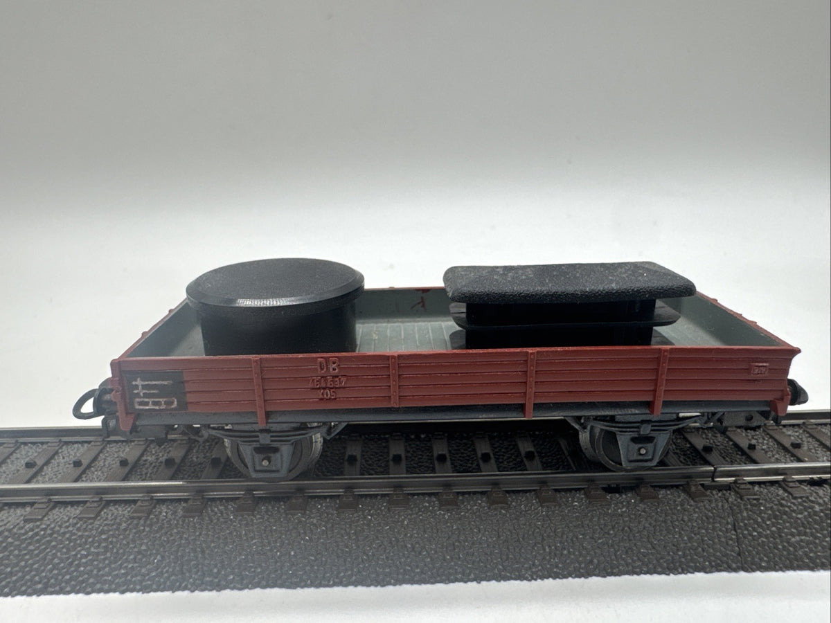 Märklin 4503 H0 Niederbordwagen 464 637 , DB Beladen