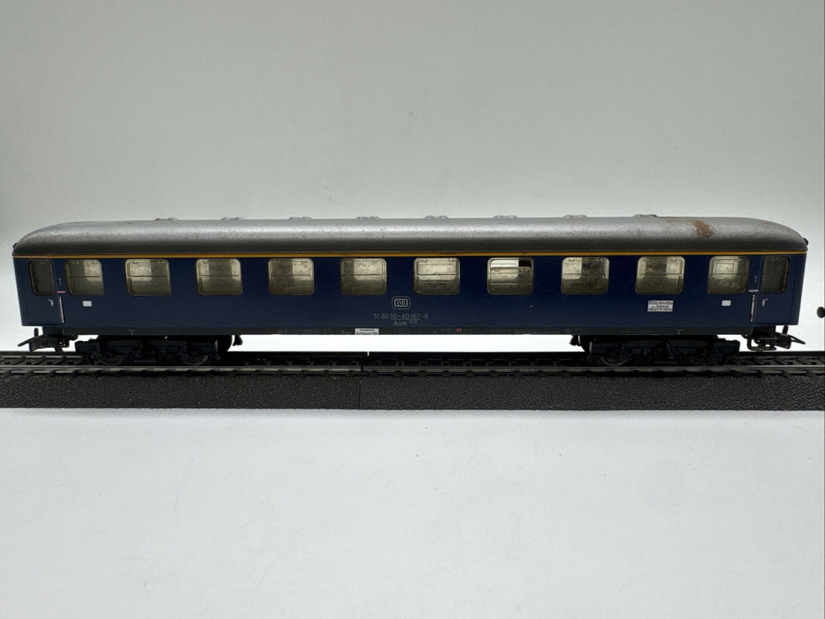 Märklin Personenwagen Beleuchtet 51 80 10-40 167-8 1Klasse Aüm 202 #547