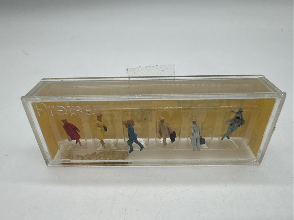 Preiser 9020 - 6 Figuren Reisende mit Koffer - Spur N #2303
