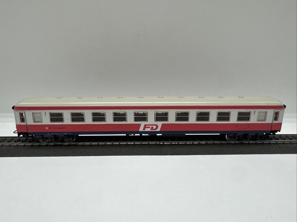Märklin 4221.5 D-Zugwagen  2. Klasse  FD grau/rot 1986-87  #189