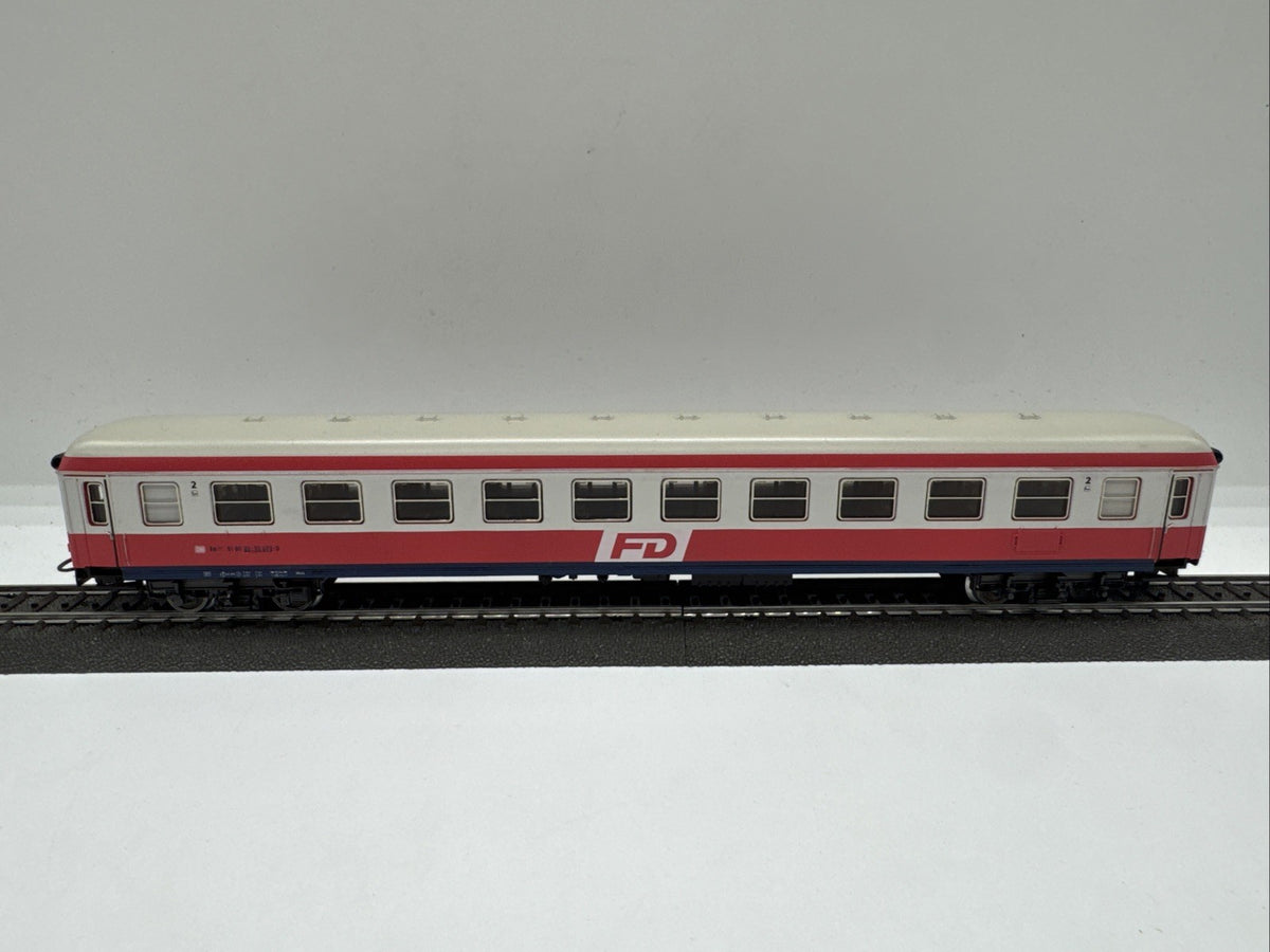 Märklin 4221.5 D-Zugwagen  2. Klasse  FD grau/rot 1986-87  #189