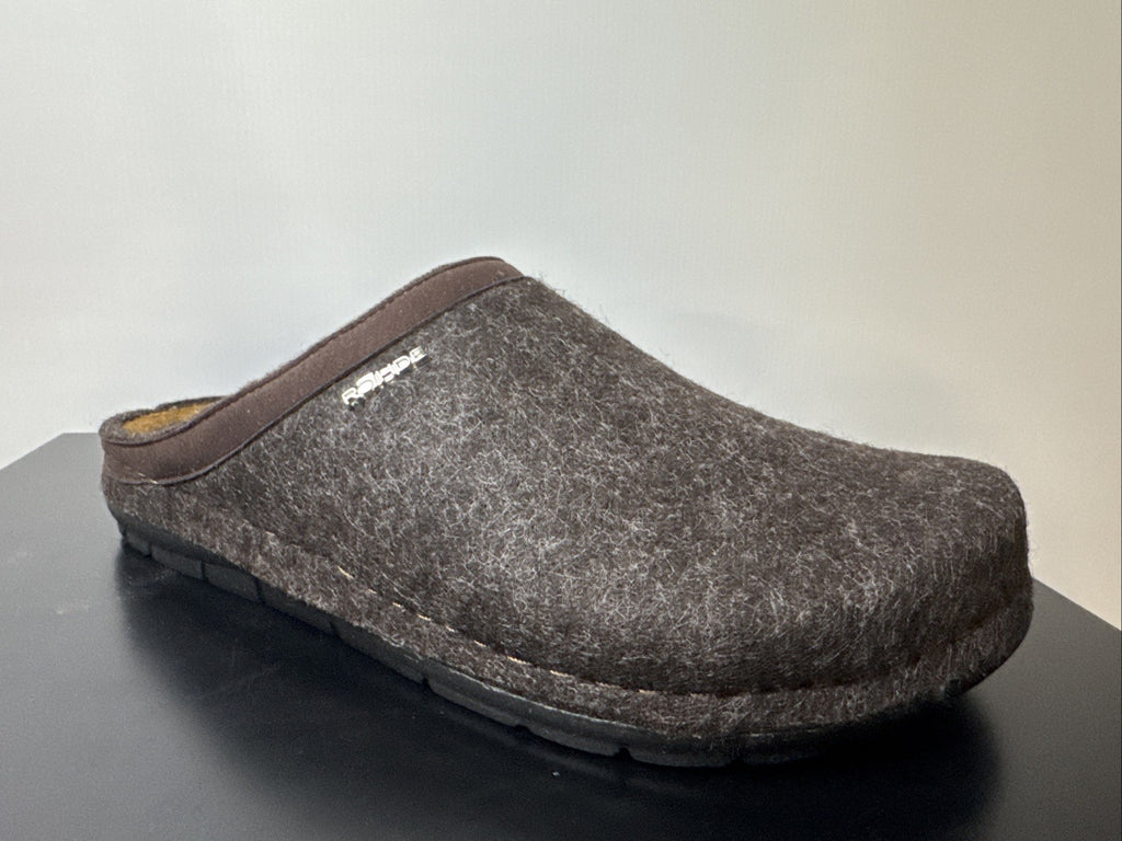 Rohde Herren Filz Pantolette Gr. 40 Mocca Pantoffel 6740