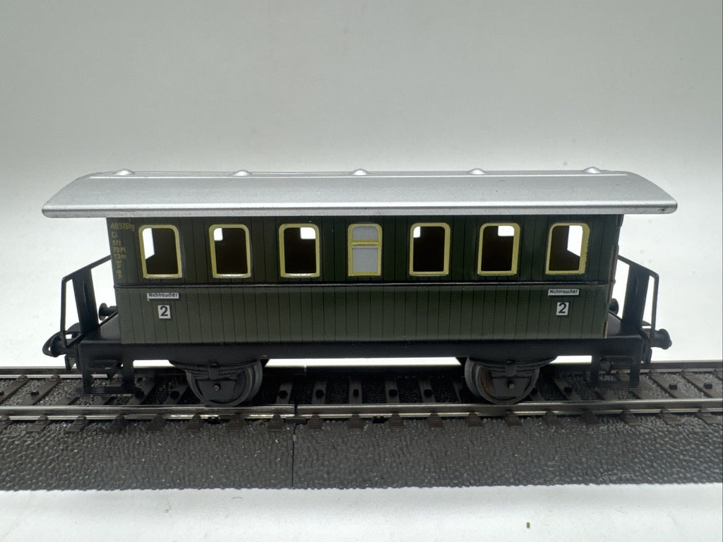 Märklin H0 Personenwagen 4051 Stg Grün Donnerbüchse 2. Klasse #434
