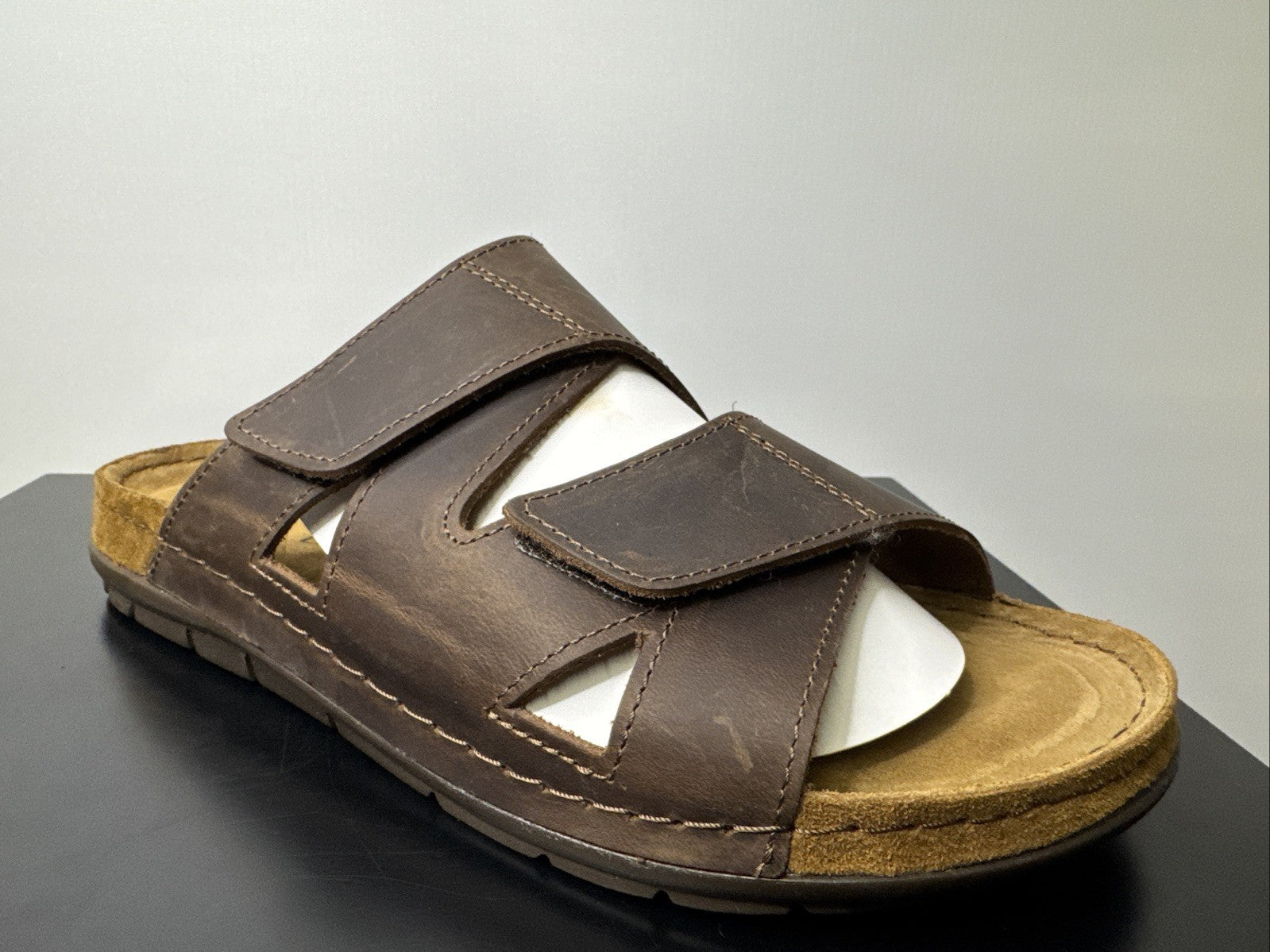 Rohde Herren Pantoletten Gr.40 Hausschuhe Sandale 5914 Mocca