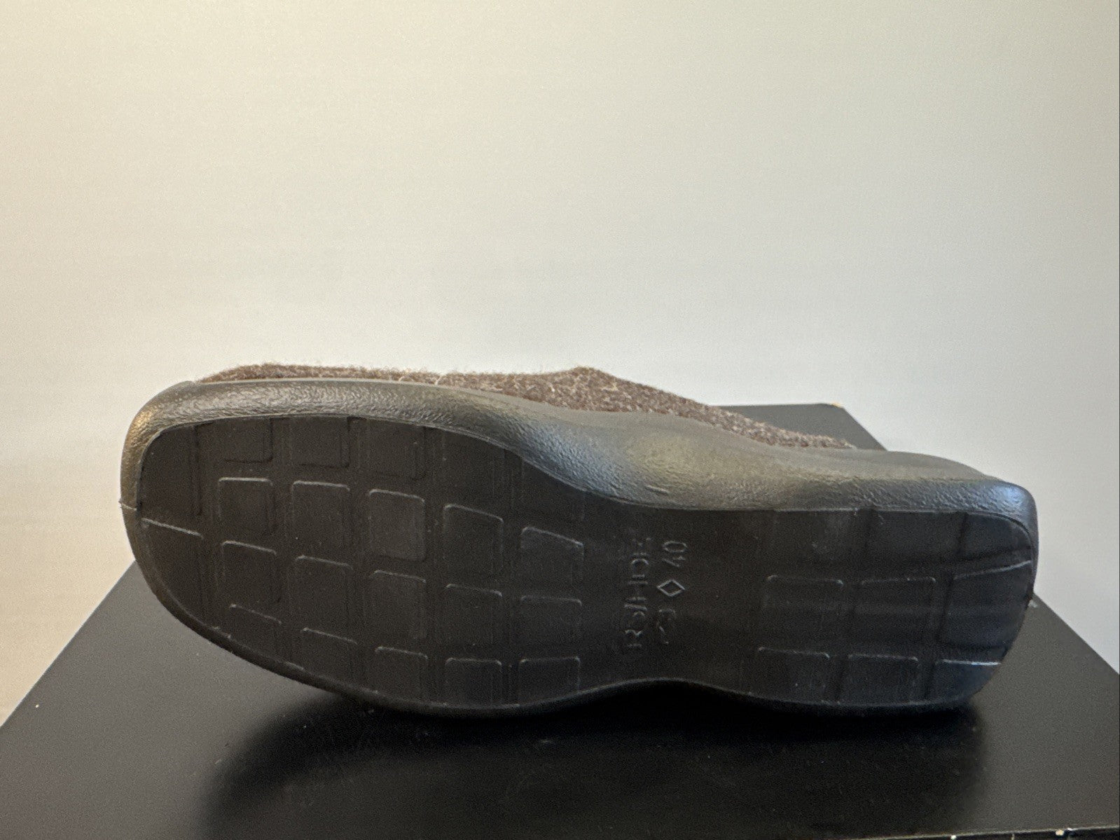Rohde Herren Filz Pantolette Gr. 46 Mocca Pantoffel Weite G 2731
