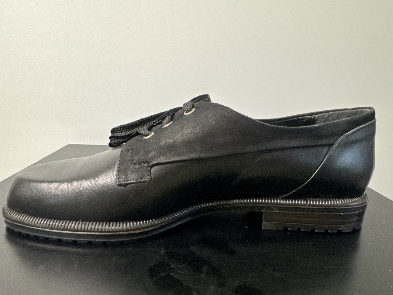 Firetti Damenschuh Gr. 37 Halbschuh Leder Schwarz