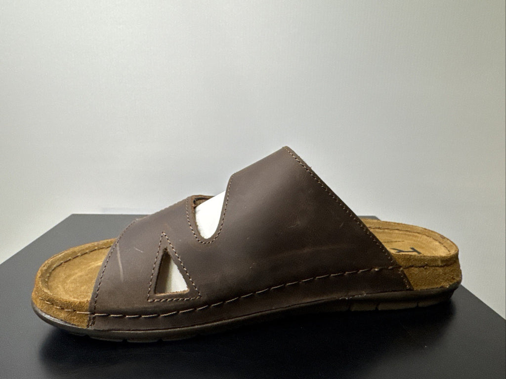 Rohde Herren Pantoletten Gr.44 Hausschuhe Sandale 5914 Mocca