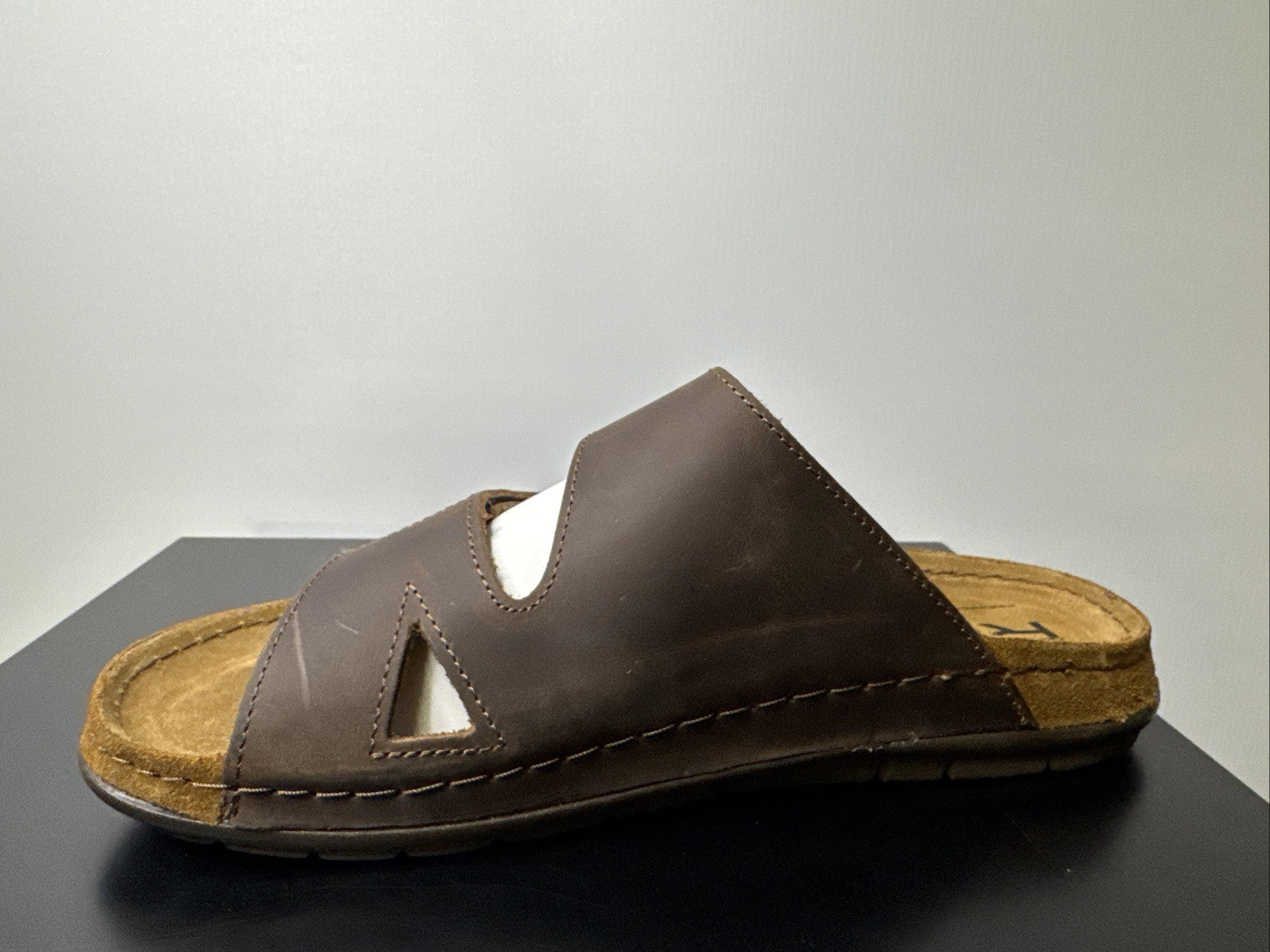 Rohde Herren Pantoletten Gr.44 Hausschuhe Sandale 5914 Mocca