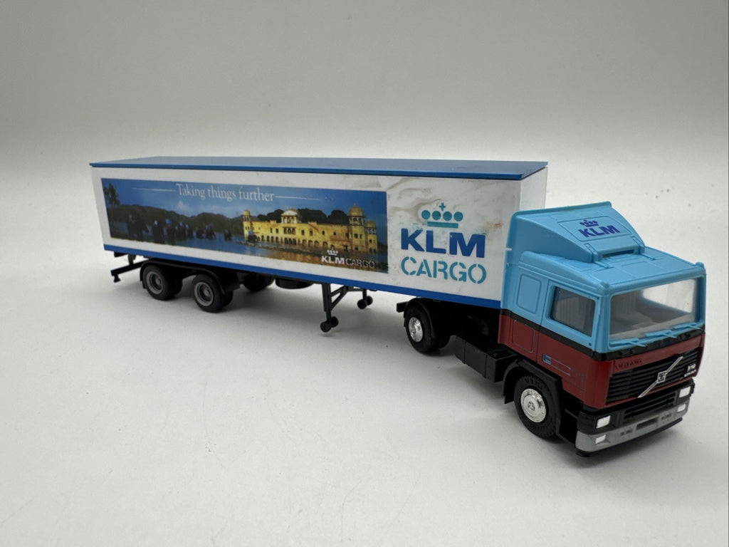 Modell LKW Volvo Sattel-Auflieger KLM Cargo Maßstab 1:87 #623