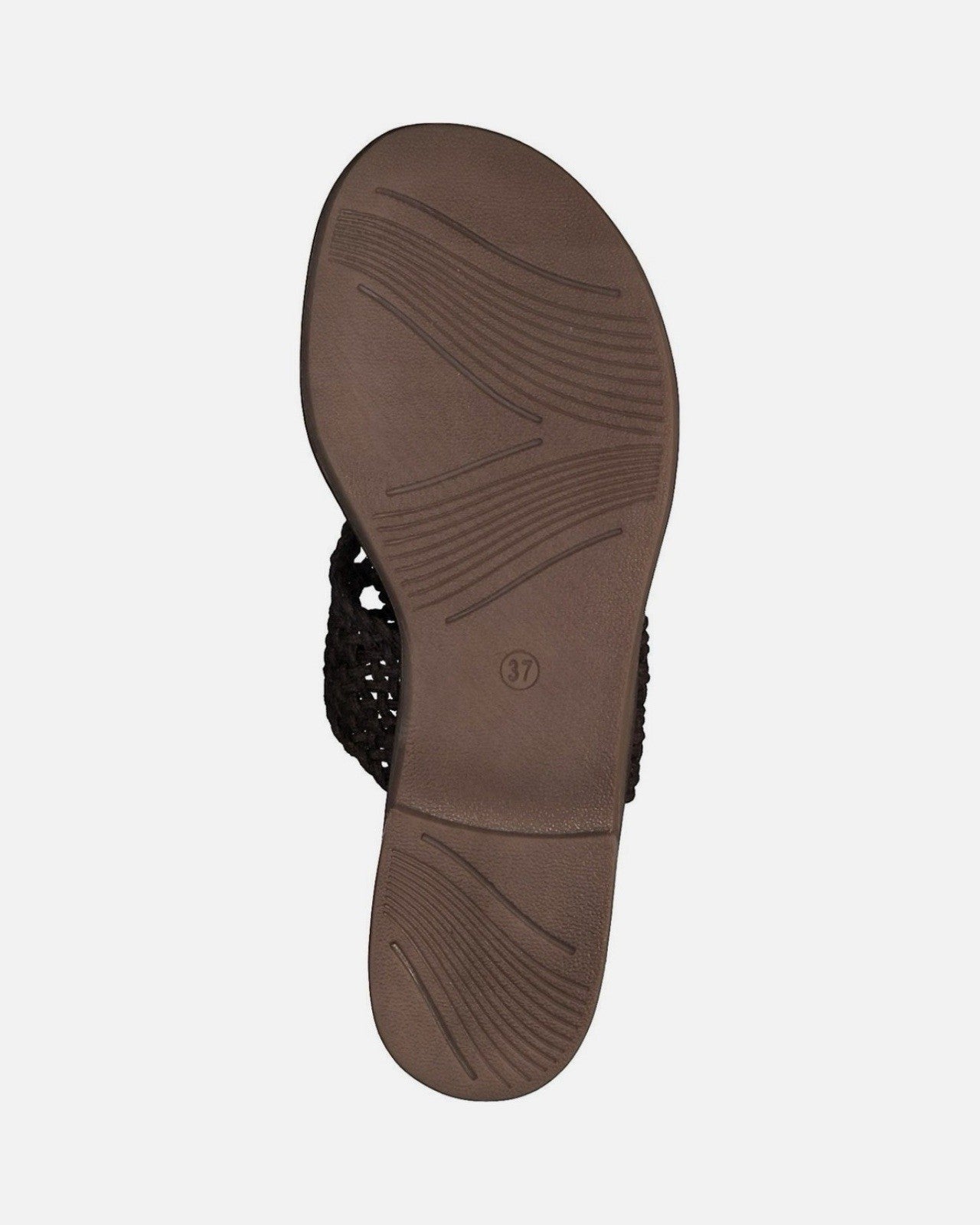 Marco Tozzi Damen Gr. 37 T-Spangen Sandalen Zehentrenner Sandalette Cafe
