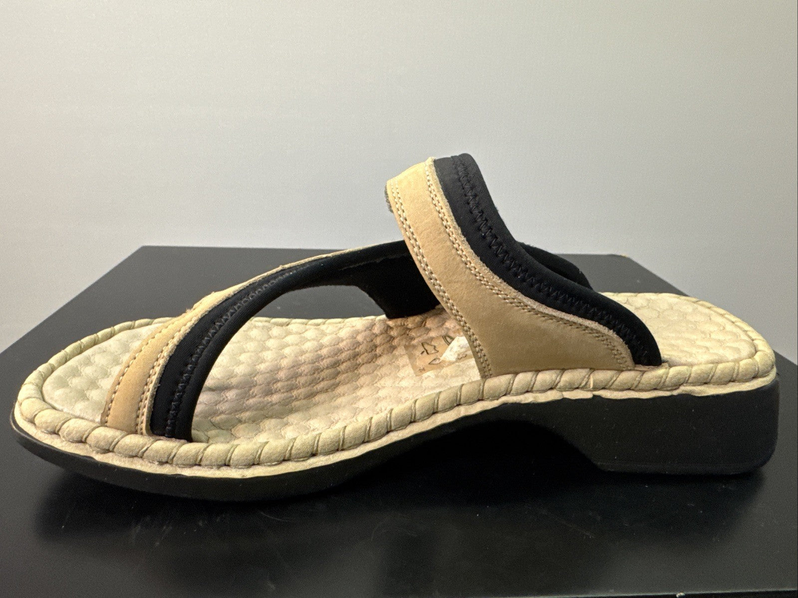 Rieker Sandale Gr. 36 Leder Slip On