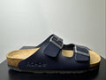 Rohde Herren Pantoletten Gr. 42 Leder Clogs Ocean 5920
