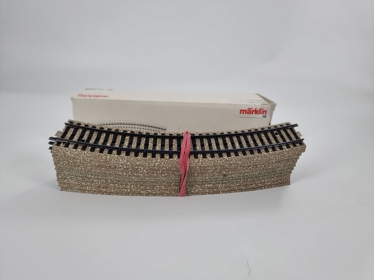 10x Märklin 5200 - gebogenes Gleisstück - M-Gleis - Spur H0 - 1/1