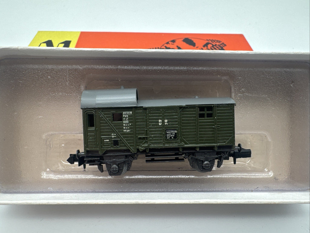 DDR Modellbahn - Spur N - Packwagen grün - PIKO 5460/5/17 mit OVP