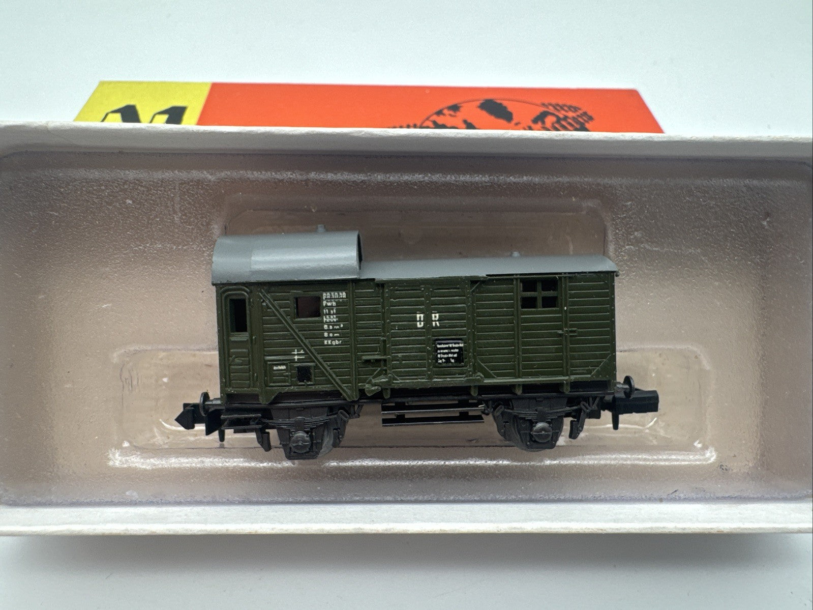 DDR Modellbahn - Spur N - Packwagen grün - PIKO 5460/5/17 mit OVP