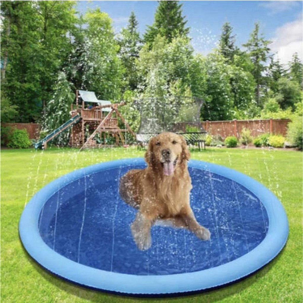 Planschbecken Splash Pad für Kinder Hunde Outdoor Garten Sommer Sprinklermatte