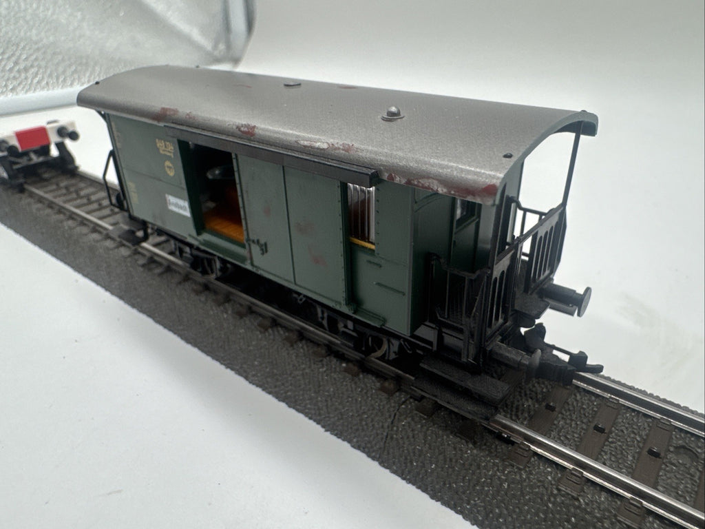 Fleischmann H0 5055 Gepäckwagen 049 134 Nürnberg Ansbach der DRG ohne OVP #768