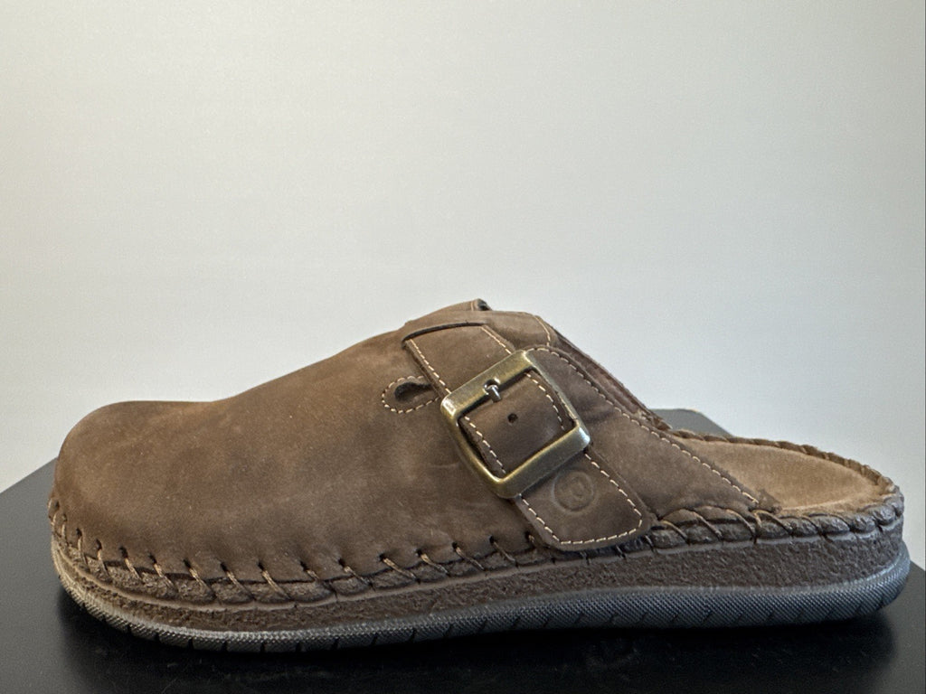 Rohde Herren Pantolette Gr. 41 Mocca Nebuk Pantoffel  6794