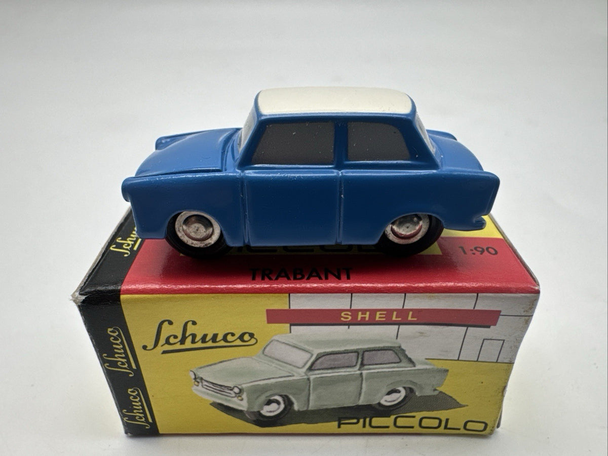 0130HO - Schuco Piccolo 1:90 01791 - Trabant blau Dach weiß - top in OVP #30