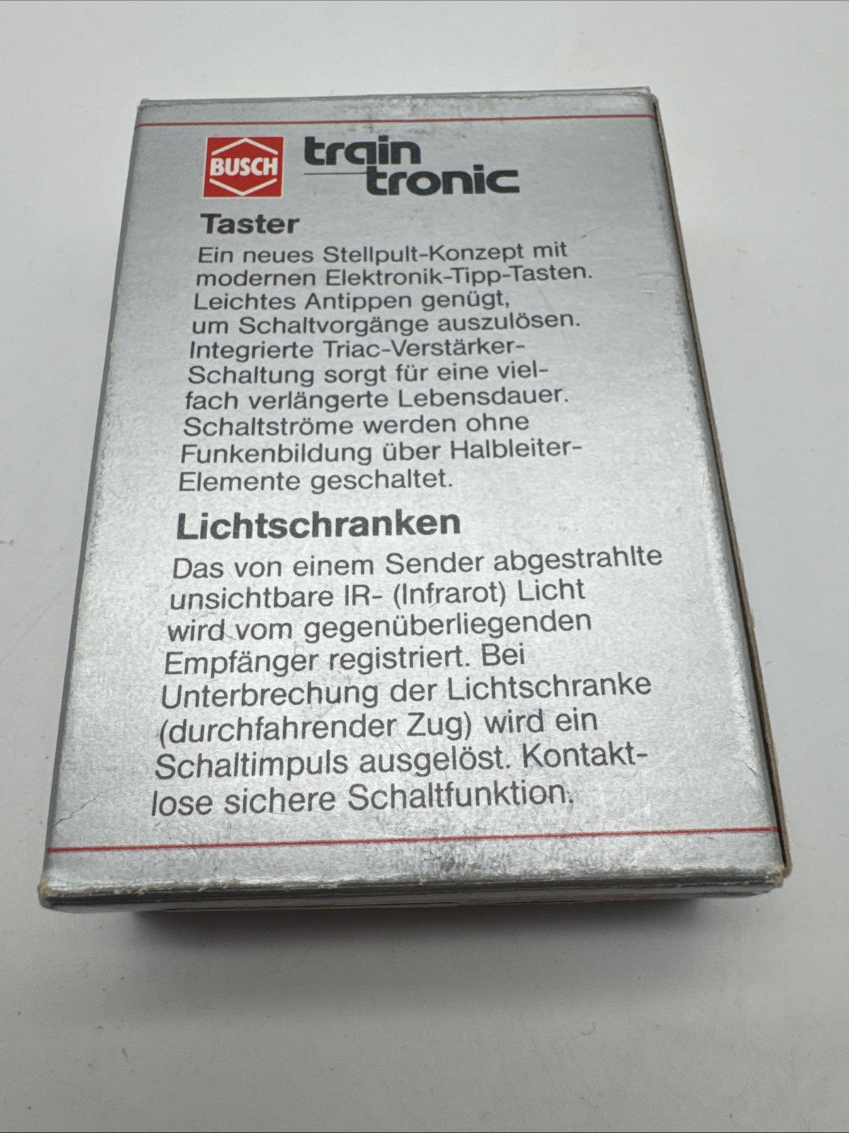 Busch 5704 TRAIN TRONIC Spezial Taster mit Rückmeldung für Relais in OVP