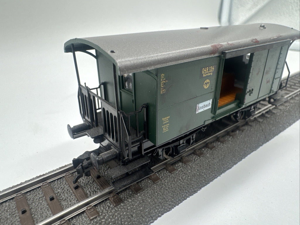 Fleischmann H0 5055 Gepäckwagen 049 134 Nürnberg Ansbach der DRG ohne OVP #768