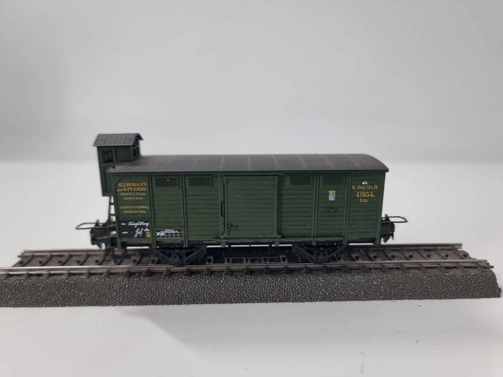 Trix Express 3401 H0 Güterwagen mit Bremserhaus Gm  K.Bay.Sts.B. 