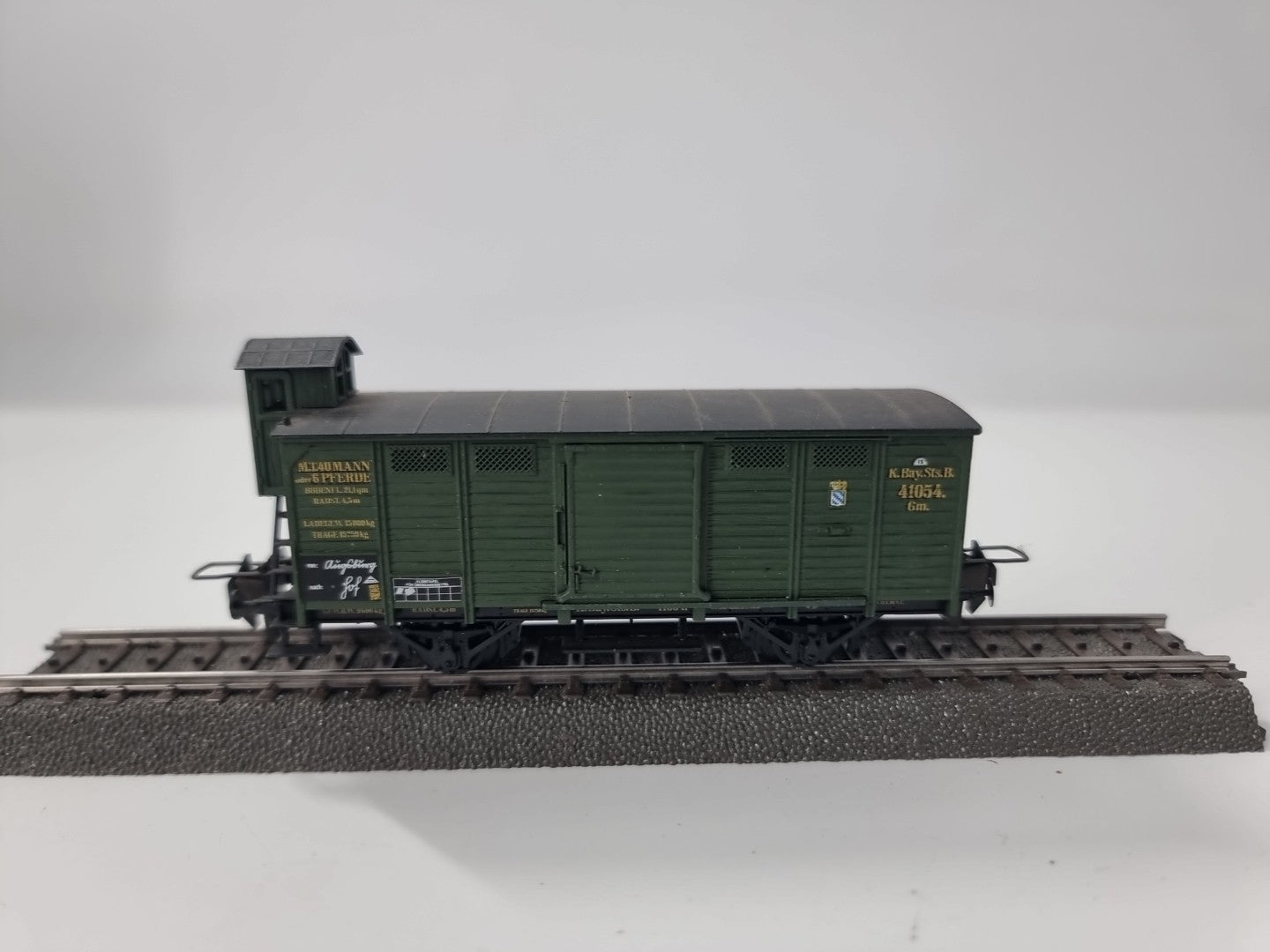 Trix Express 3401 H0 Güterwagen mit Bremserhaus Gm  K.Bay.Sts.B. 