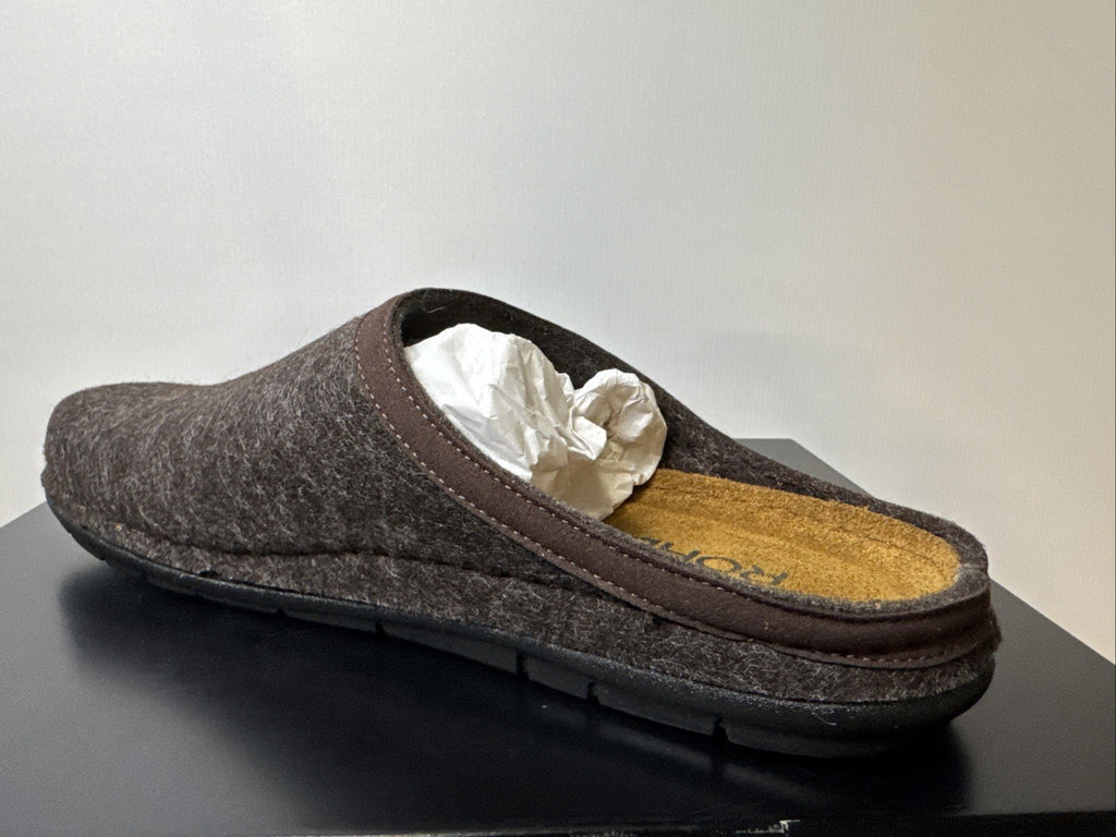 Rohde Herren Filz Pantolette Gr. 42 Mocca Pantoffel 6740