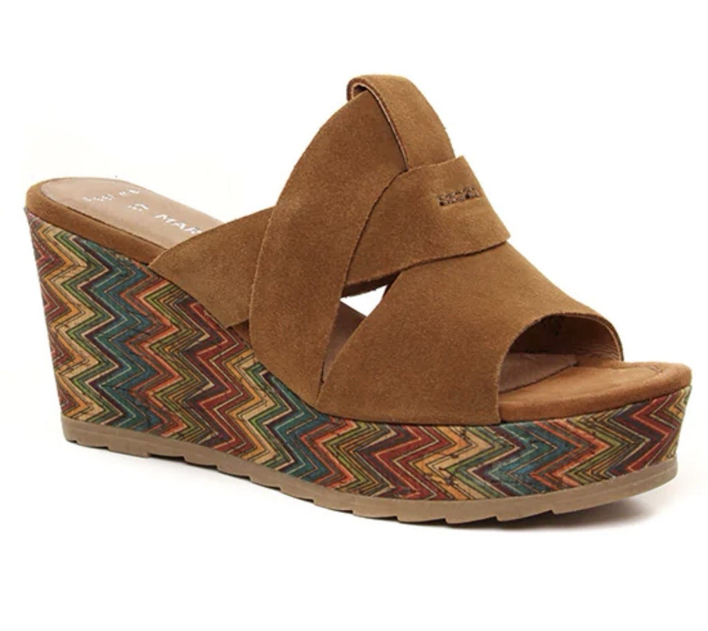 MARCO TOZZI Damen Pantolette Gr. 40 Slipper Sandale Sandalette Keilsandale