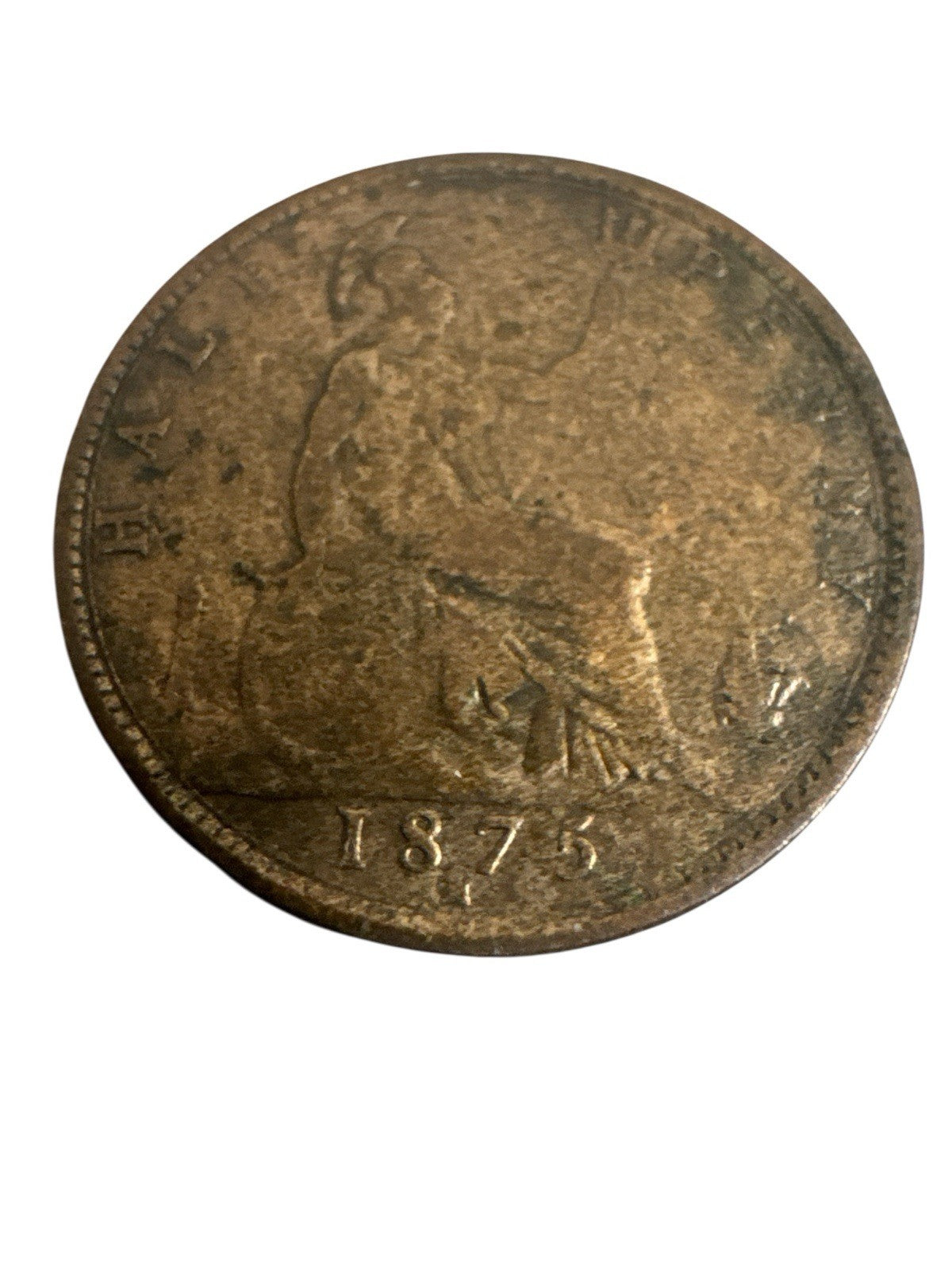 1/2 Penny 1875 Großbritannien Victoria