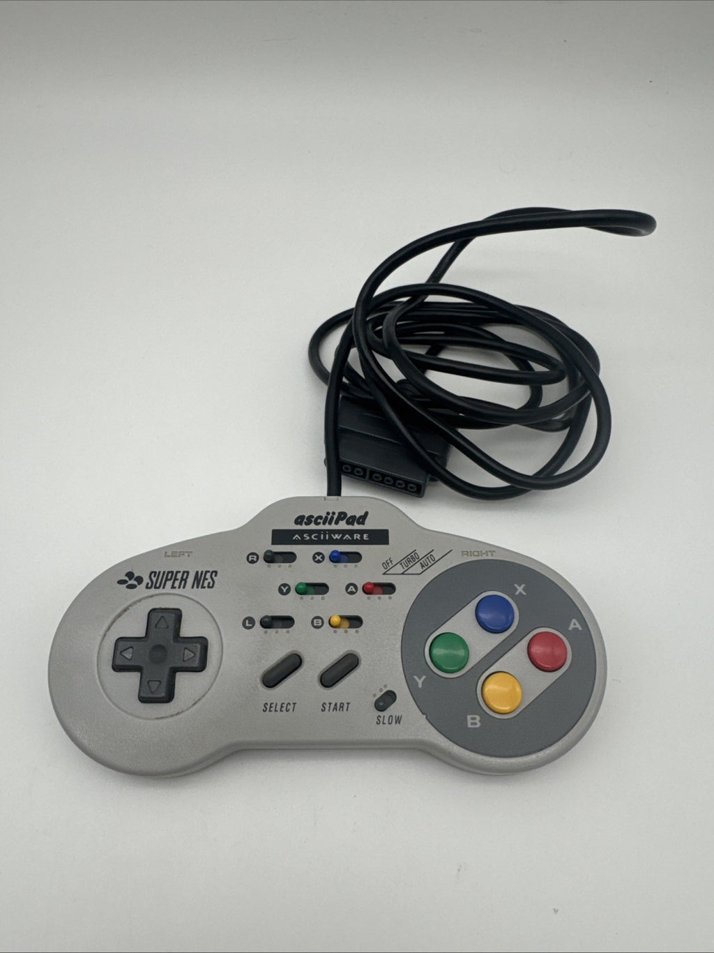 1 ASCII Controller PAD f SNES Spiele KONSOLE Game SUPER Nintendo S NES o OVP BOX