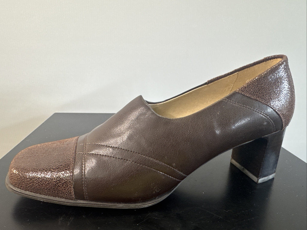 Simona Pumps Gr. 4 Damen Braun Leder