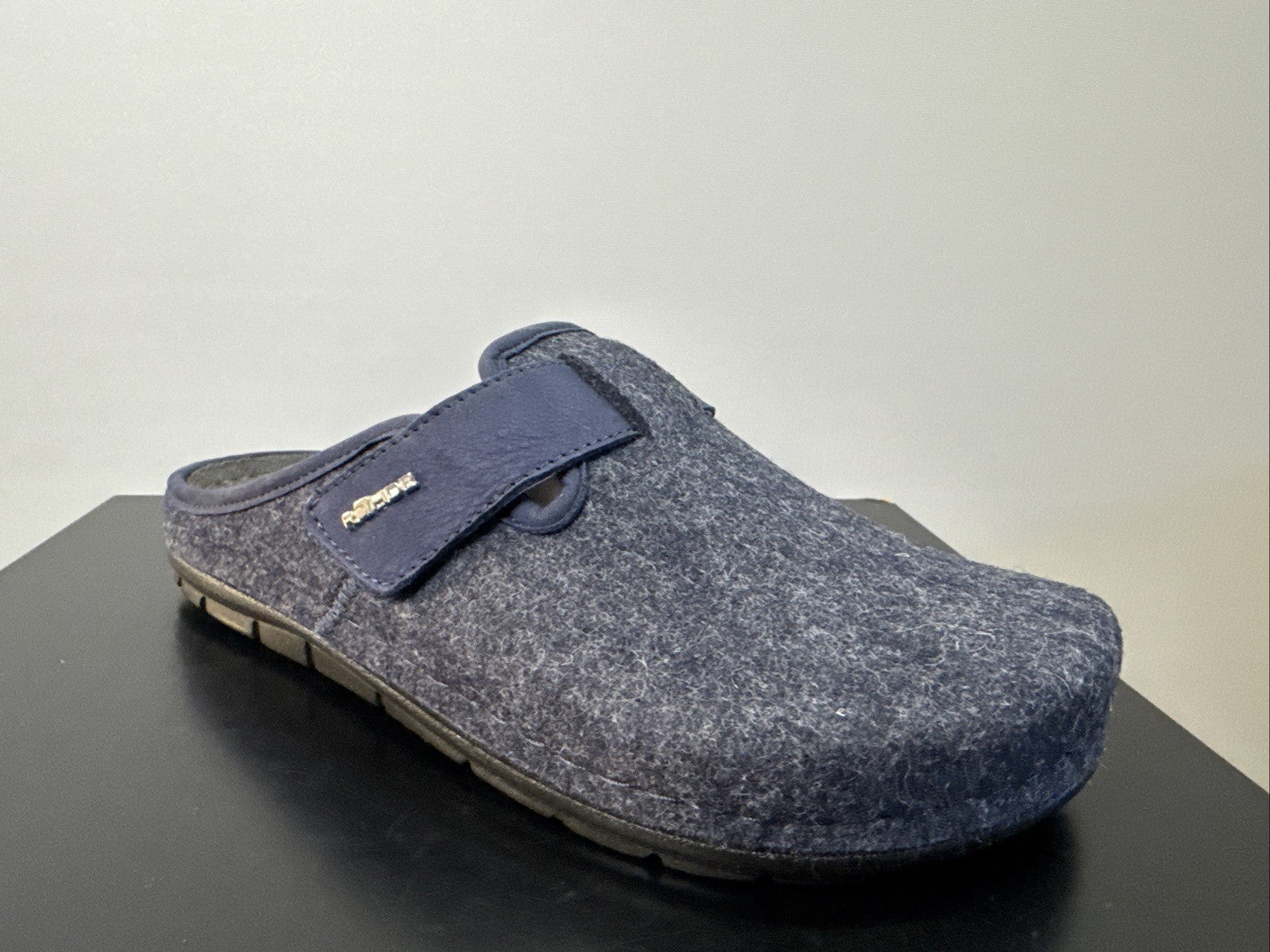 Rohde Herren Filz Pantolette Gr. 41 Ocean Pantoffel Weite G 6741