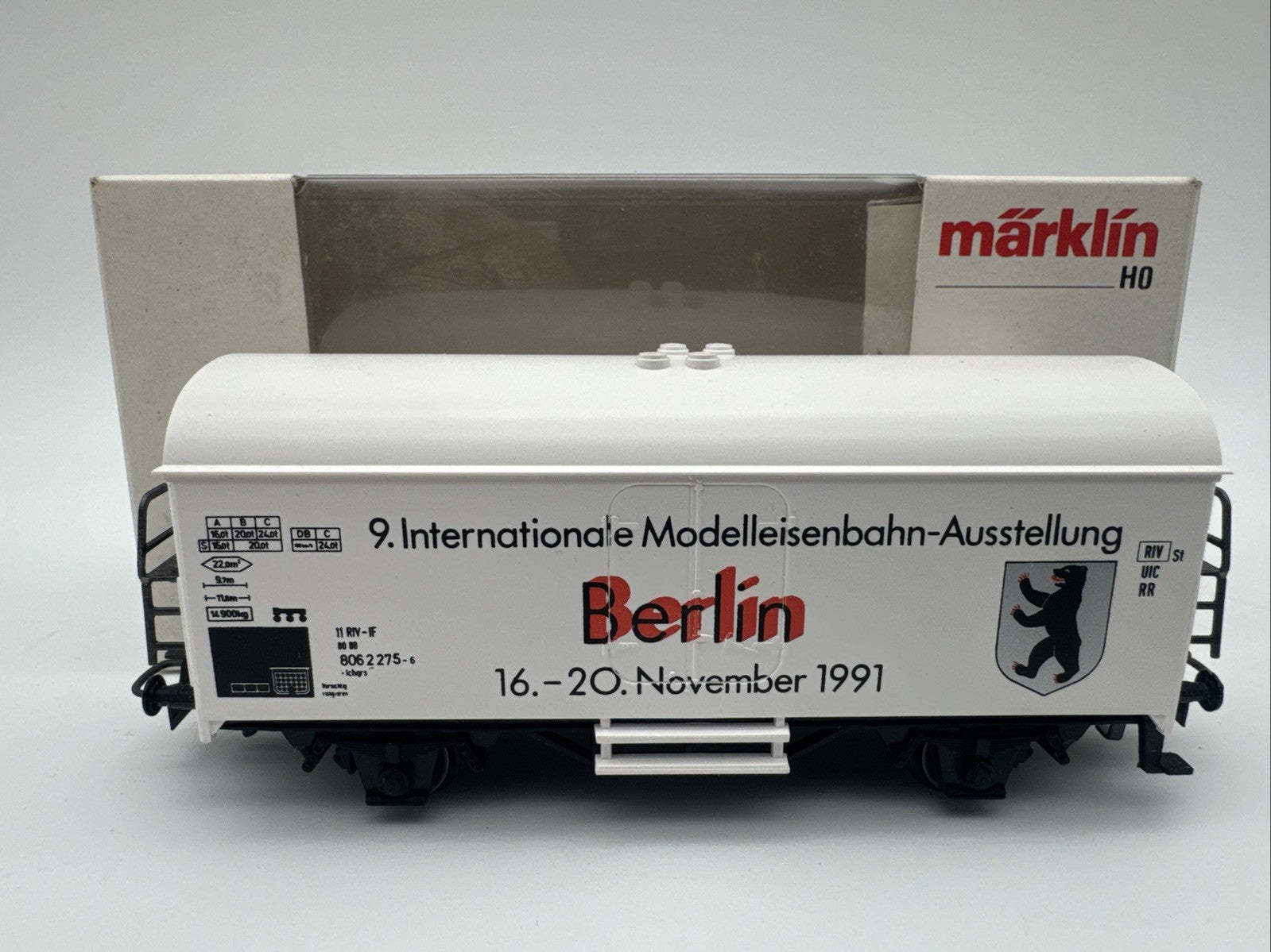 Märklin H0 Güterwagen Berlin 9. Internationale Modellbahn Ausstellung 1991 OVP