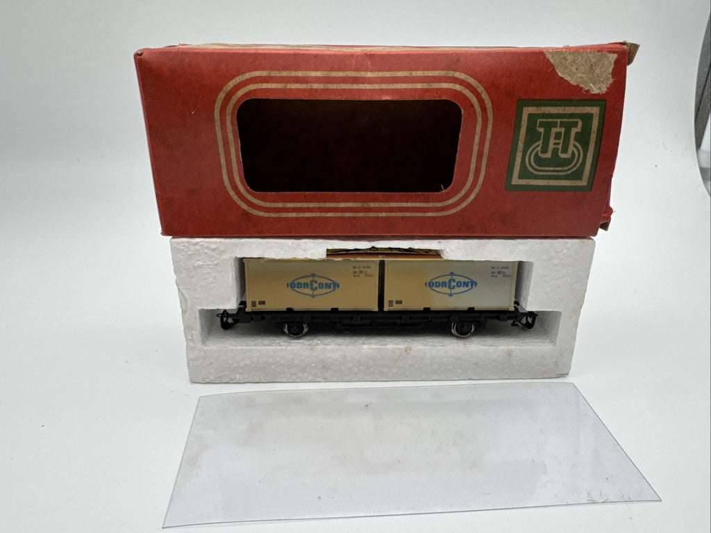 BTTB TT 4520 Containerwagen DDR-CONT DR In OVP Vergilbt