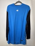 Keeper Sport Torwart Trikot Gr. XL Blau Neu 