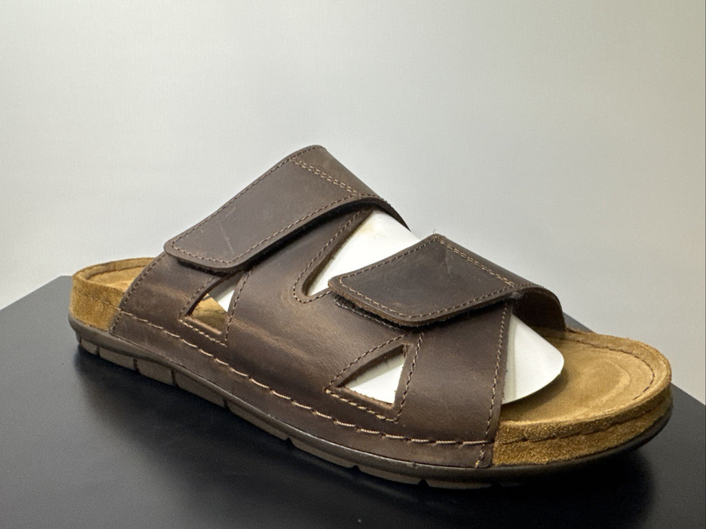 Rohde Herren Pantoletten Gr.47 Hausschuhe Sandale 5914 Mocca