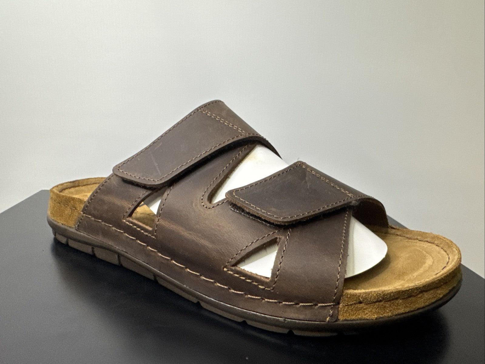 Rohde Herren Pantoletten Gr.47 Hausschuhe Sandale 5914 Mocca