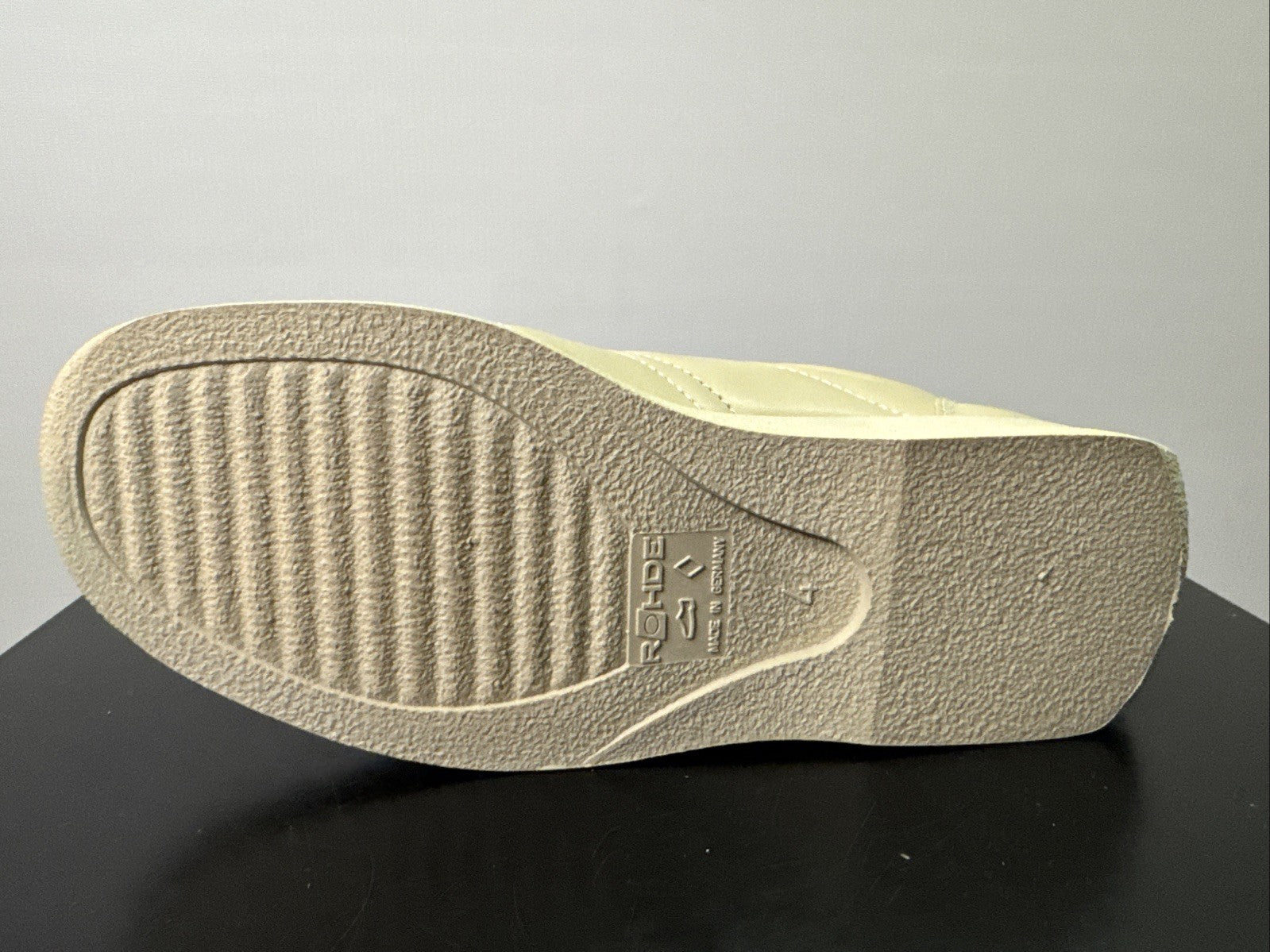Rohde Damenschuh Gr. 4 Halbschuh Beige Leder 