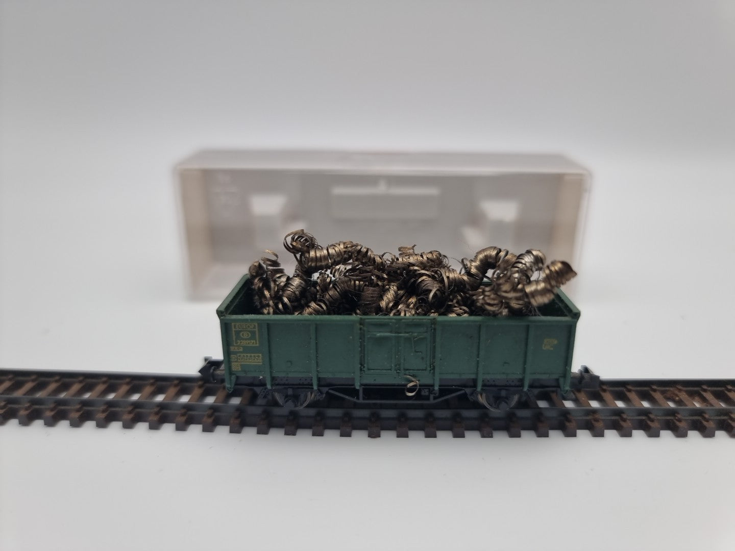 Fleischmann 8205 DB Offener Güterwagen Grün Spur N -beladen- In OVP
