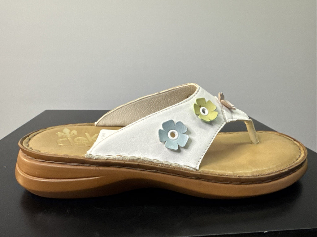 Rieker Sandale Gr. 36 Leder Slip On