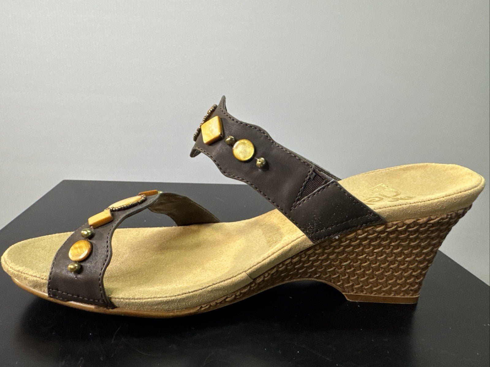Rieker Sandalette Gr. 42 Leder Braun