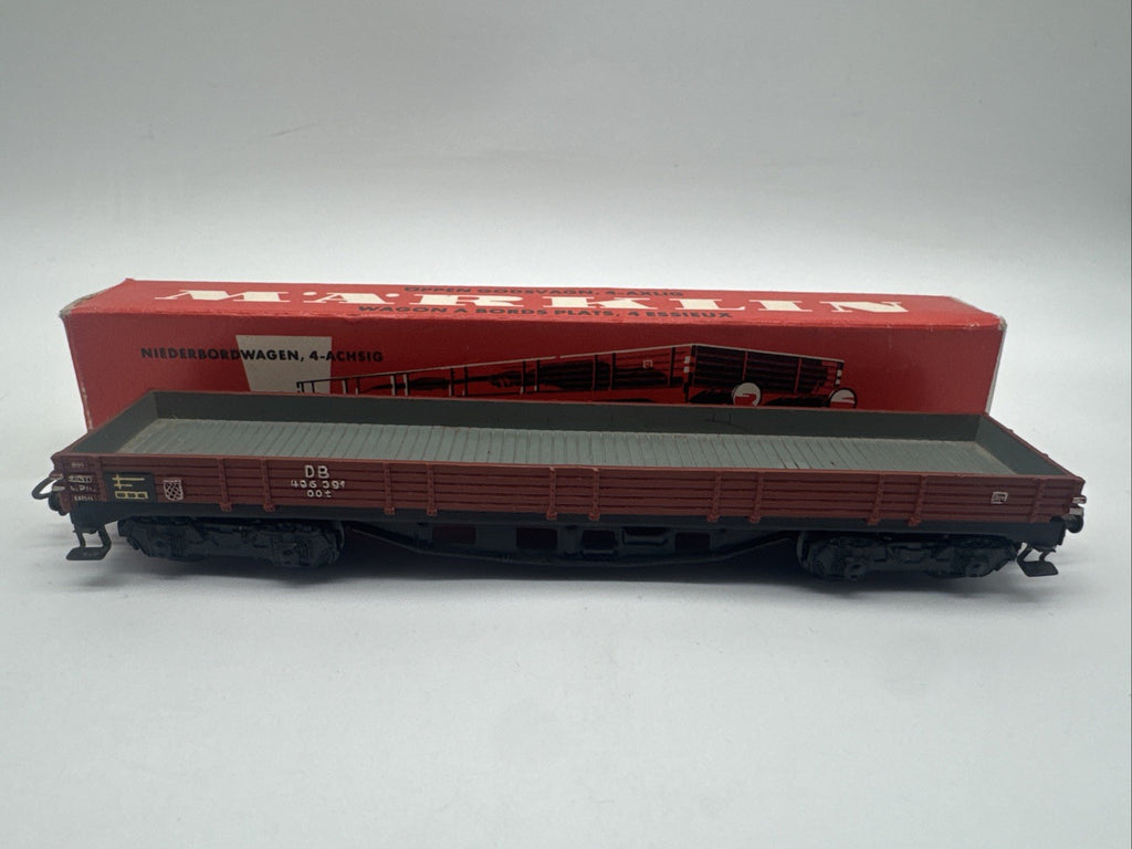 Märklin H0 4514 4-achsiger Niederbordwagen DB