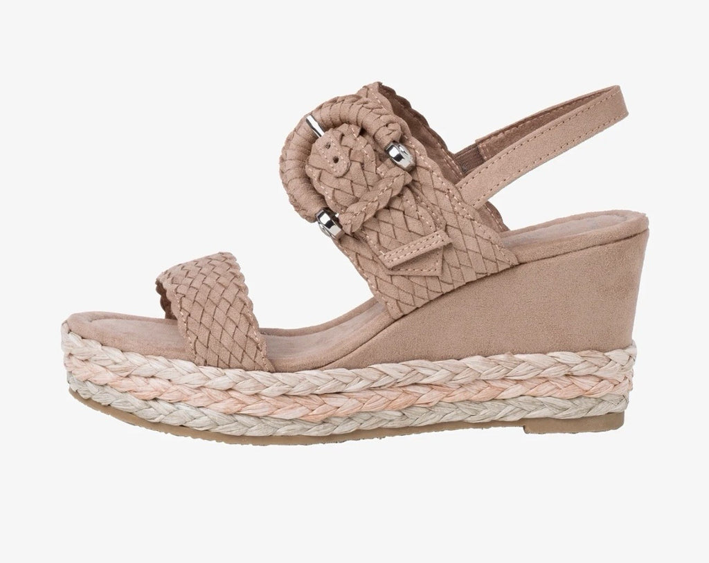 MARCO TOZZI Damen Pantolette Gr. 41 Slipper Sandale Sandalette Keilsandale