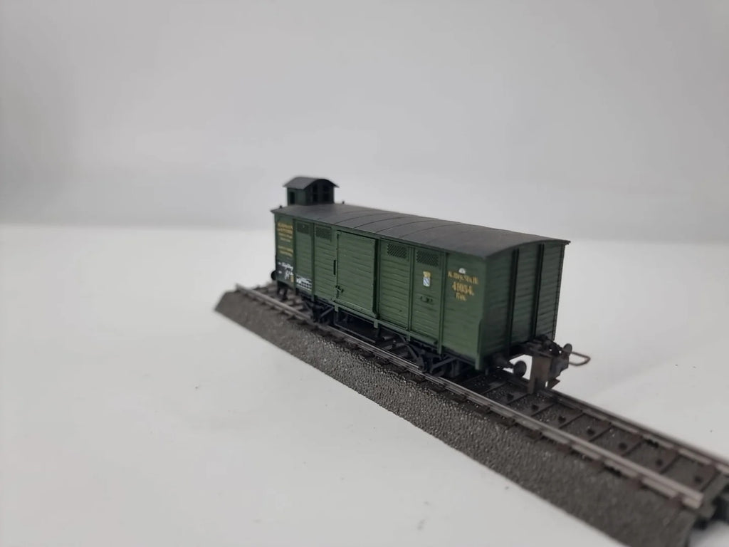 Trix Express 3401 H0 Güterwagen mit Bremserhaus Gm  K.Bay.Sts.B.